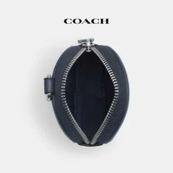 NWT! Coach authentic leather keychain coin zip wallet - Picture 2 of 6